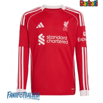 Liverpool Tricou Fotbal Replică 2025-26 Barbati Acasa Mâneci Lungi